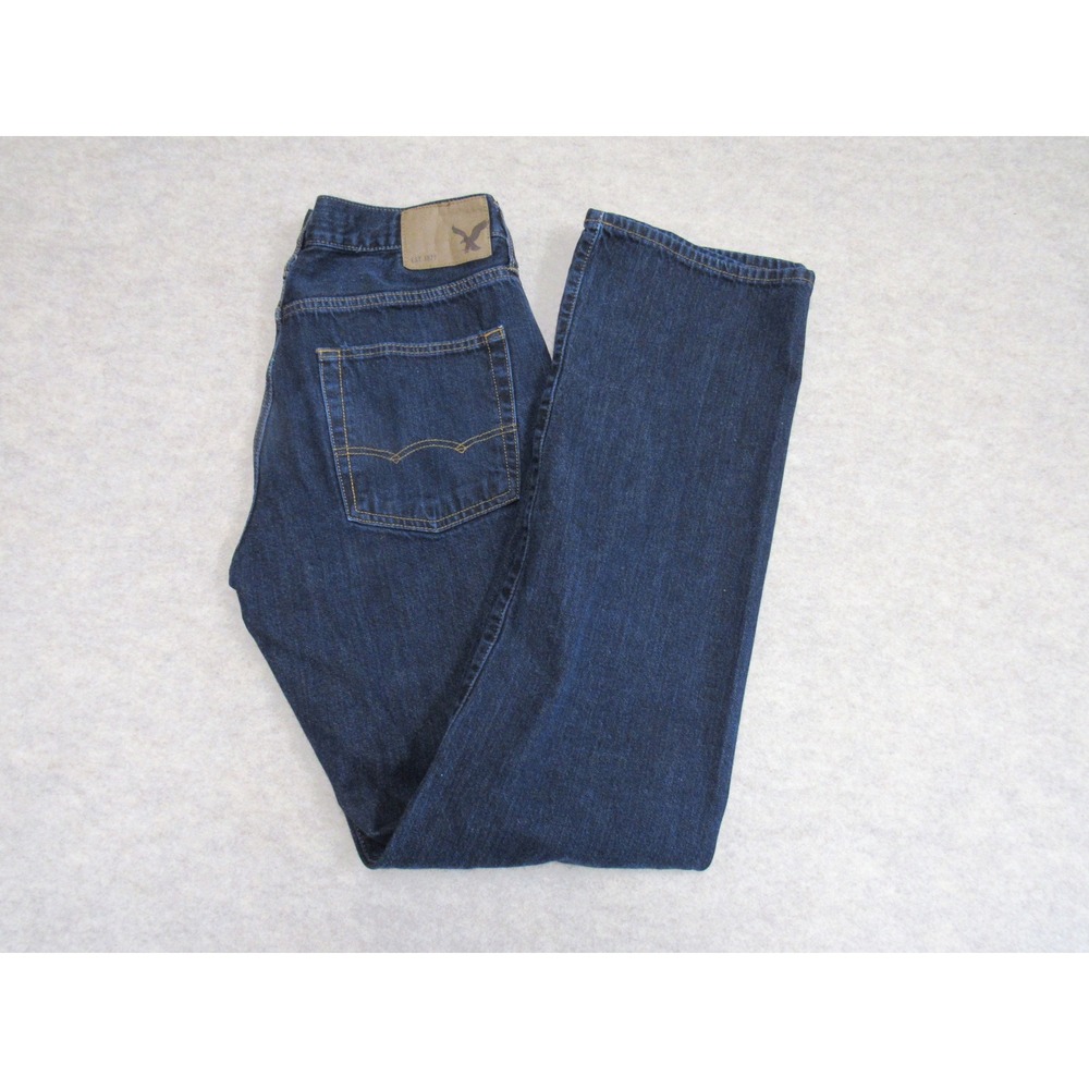 American Eagle Outfitters Mens Classic Bootcut Jeans Dark Wash 32x36 Cotton